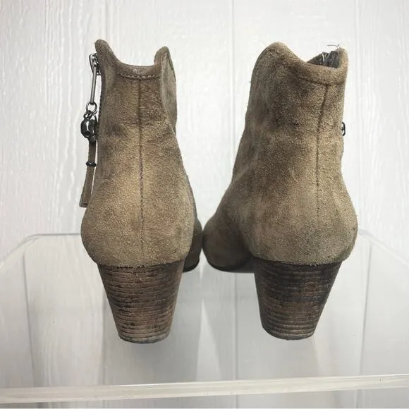ASH “Jess” Broken Suede Heeled Booties US 10 / EU 40