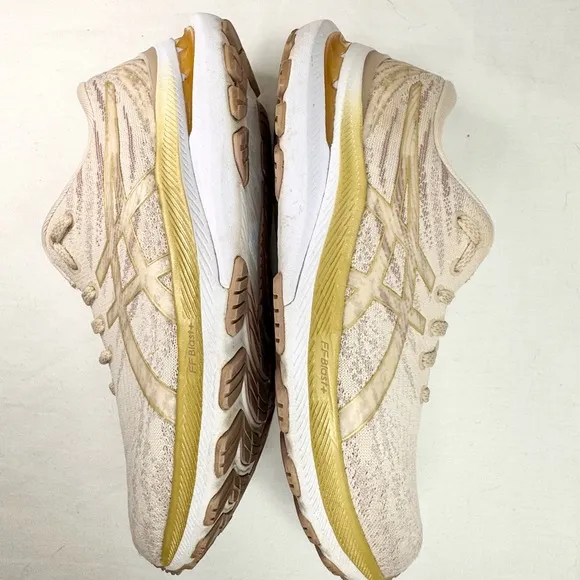 ASICS Women Sneakers 7.5 Gel-Kayano 29 Running Shoes, Mineral Beige/Champagne