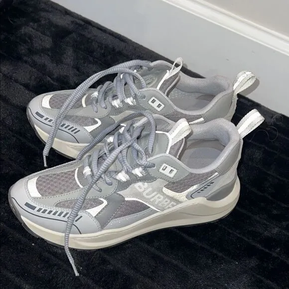 Authentic Burberry Women's Grey Sneakers