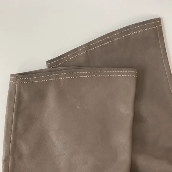 B. Makowsky Taupe &amp; Brown Leather BFREBAY Boots