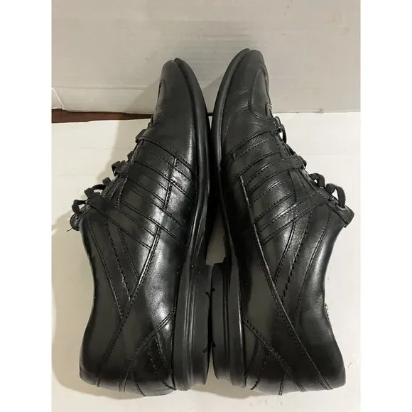 Bacco Bucci Marquez men's Size 9 Black Oxfords Leather Shoes made in Brazil