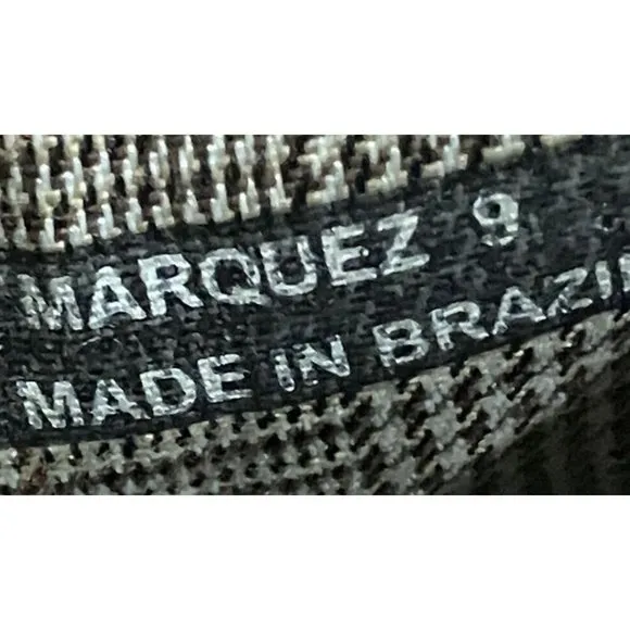 Bacco Bucci Marquez men's Size 9 Black Oxfords Leather Shoes made in Brazil