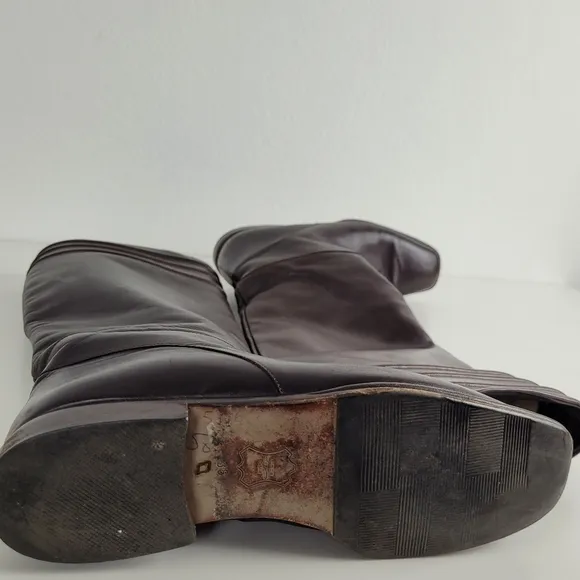Bally brown Italian leather ridding boots