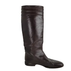 Bally brown Italian leather ridding boots
