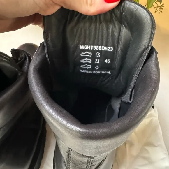 Balmain Black Leather Boots