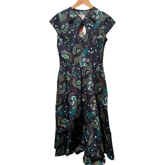 Banned Apparel Proud Peacock Cut Out Dress