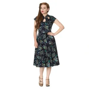 Banned Apparel Proud Peacock Cut Out Dress