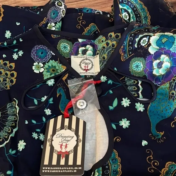 Banned Apparel Proud Peacock Cut Out Dress