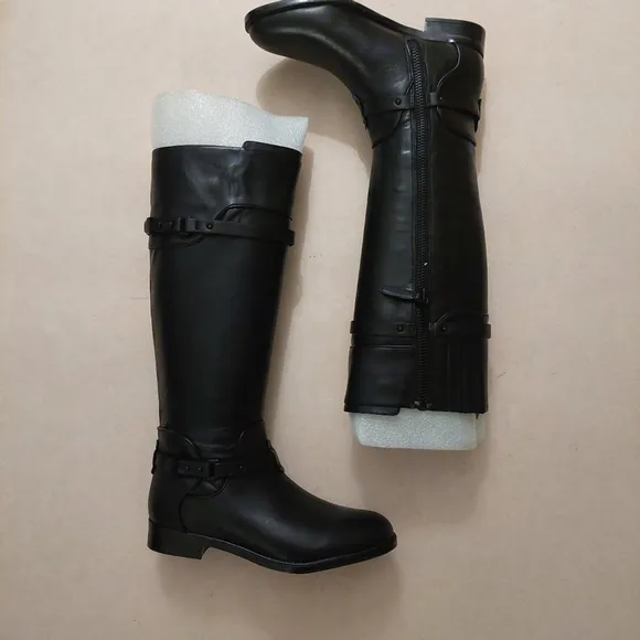 BCBGMAXAZARIA Ma Franz Black Calf Leather Boots Retail $398 Size 6