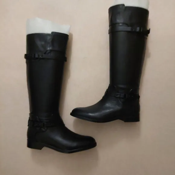 BCBGMAXAZARIA Ma Franz Black Calf Leather Boots Retail $398 Size 6