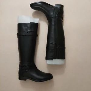 BCBGMAXAZARIA Ma Franz Black Calf Leather Boots Retail $398 Size 6