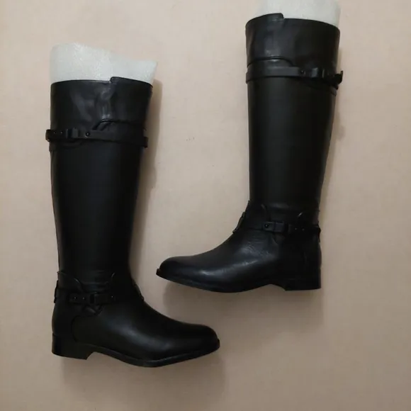BCBGMAXAZARIA Ma Franz Black Calf Leather Boots Retail $398 Size 6