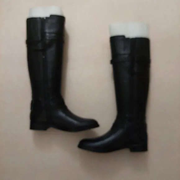 BCBGMAXAZARIA Ma Franz Black Calf Leather Boots Retail $398 Size 6