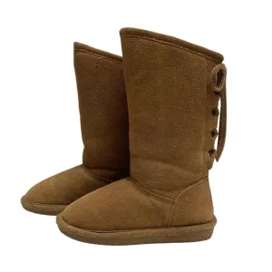 Bearpaw Brown Suede Boots, Lace-Up Detail, Size 13