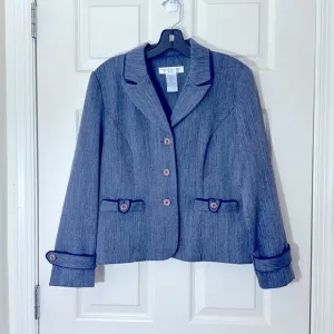 Beautiful Combo Purple &amp; Brown Prophecy Lightweight Blazer Size 10 Petite