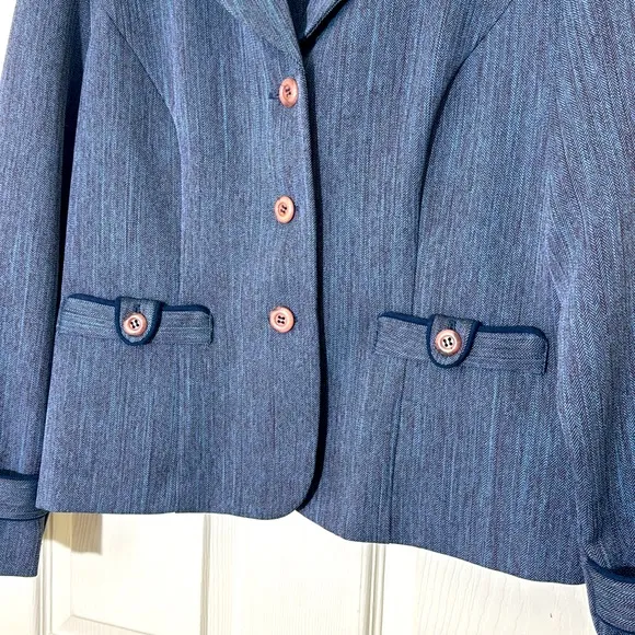 Beautiful Combo Purple &amp; Brown Prophecy Lightweight Blazer Size 10 Petite