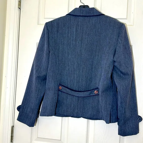 Beautiful Combo Purple &amp; Brown Prophecy Lightweight Blazer Size 10 Petite