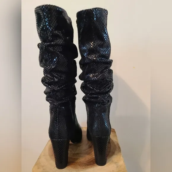 Beautiful patent leather IRO boots.