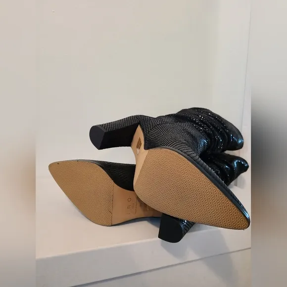 Beautiful patent leather IRO boots.