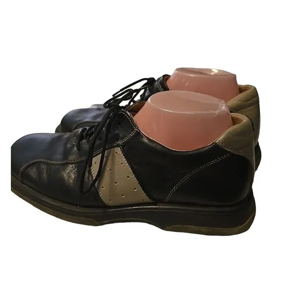 Bed Stu Black Leather Oxford Low Top Lace Up Square Toe Casual Shoes Men's Sz 42
