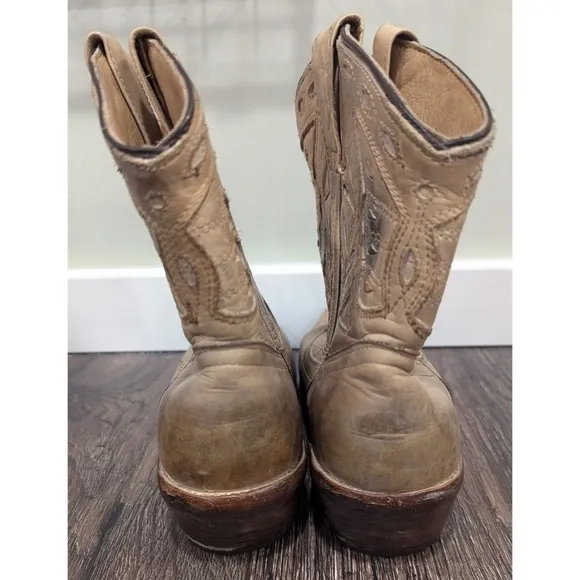 Bed Stu Leather USA Bench Made Short Boots Size 7.5