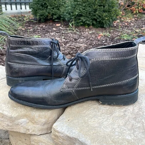 Bed Stu Mens Black Leather Chelsi Boots Size 11