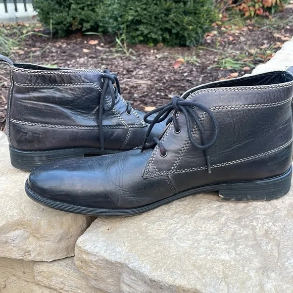 Bed Stu Mens Black Leather Chelsi Boots Size 11