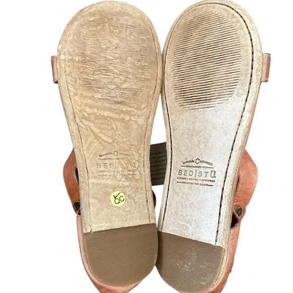 Bedstu Bed|Stu Soto Cutout Blush Rustic Flower Shape Open Toe Zipper Back 10 NWT