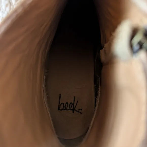 Beek Tan Leather Ankle Boots