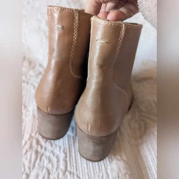 Beek Tan Leather Ankle Boots