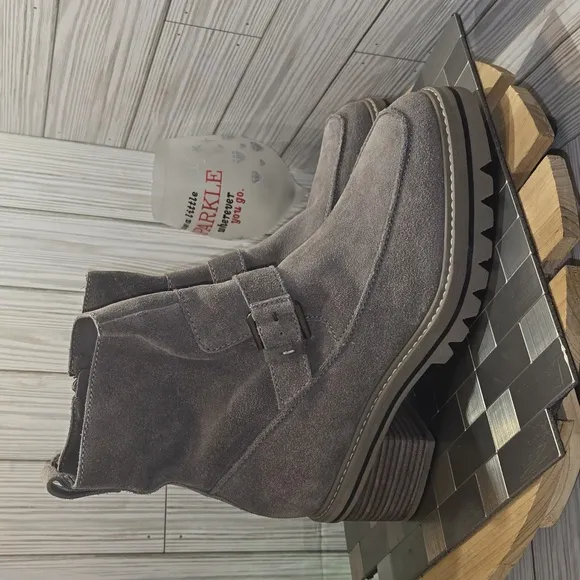 Bernardo sonja suede buckle boots