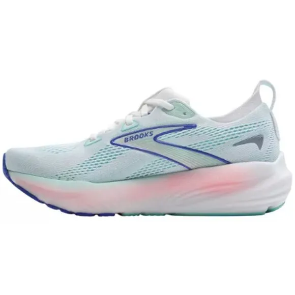 BEST SELLER!!! Brooks Women's Glycerin 22 Running Shoes - White/Brown/Blue