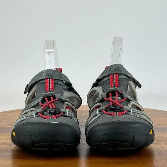 Big Kids Keen Seacamp II CNX Gray Athletic Hiking Fisherman Sandals Size 5 Y GUC