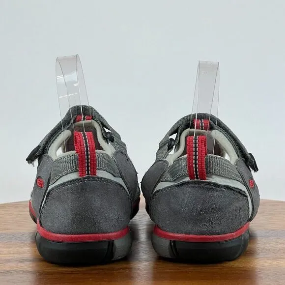Big Kids Keen Seacamp II CNX Gray Athletic Hiking Fisherman Sandals Size 5 Y GUC