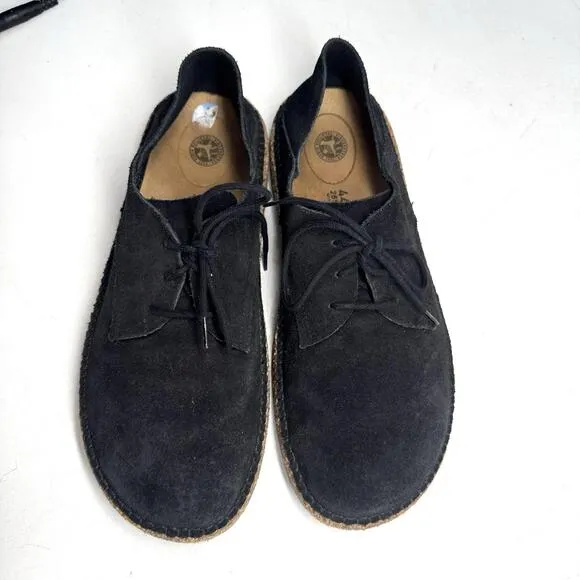 Birkenstock Gary Black Shoes Boots Leather Lace Up Casual Men's Size 11 Eu 44
