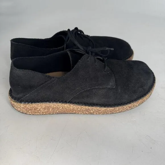 Birkenstock Gary Black Shoes Boots Leather Lace Up Casual Men's Size 11 Eu 44