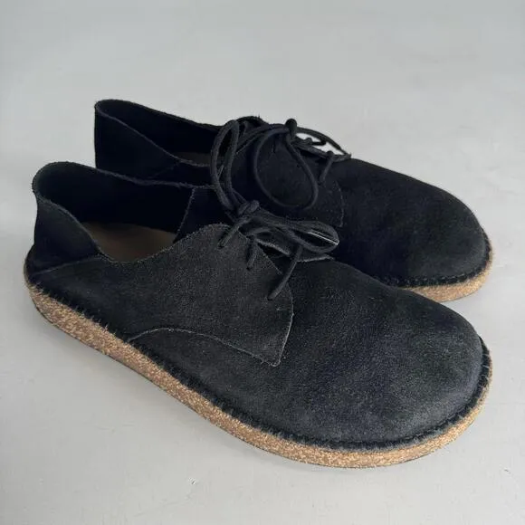 Birkenstock Gary Black Shoes Boots Leather Lace Up Casual Men's Size 11 Eu 44
