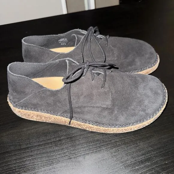 Birkenstock Gary Black Shoes Boots Leather Lace Up Casual Men's Size 11 Eu 44