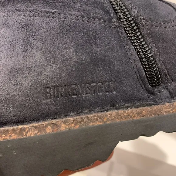 BIRKENSTOCK LUTON HIGH SUEDE GRAPHITE HYDROPHOBIC 36-5L boots suede blue