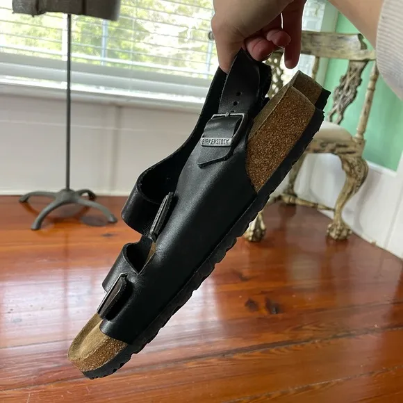 Birkenstock Milano Oiled Leather Sandals w Back Strap - Sz 44 (Men’s 11) 🧡🎀