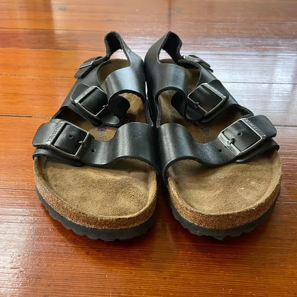 Birkenstock Milano Oiled Leather Sandals w Back Strap - Sz 44 (Men’s 11) 🧡🎀