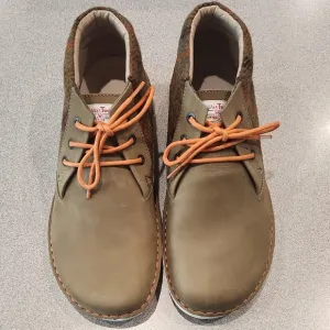 Birkenstock Mushroom Chukka Boots with Tweed Design