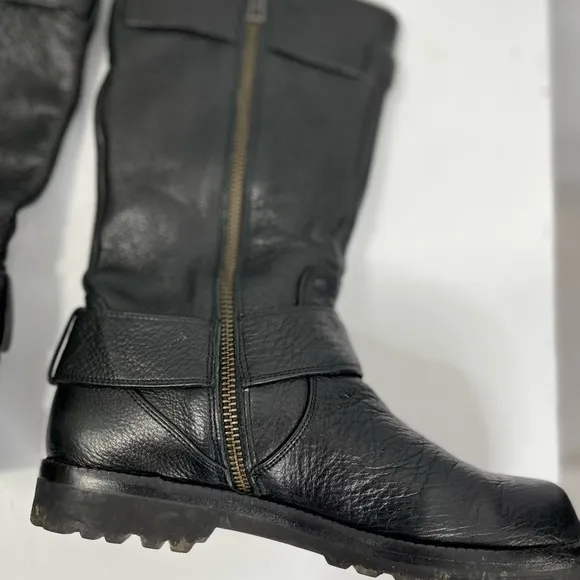 Black leather boots by Gentle Souls