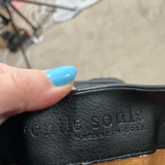 Black leather boots by Gentle Souls