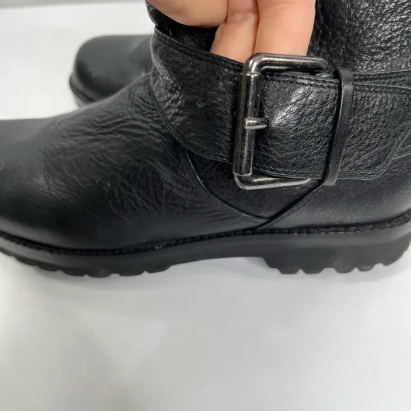 Black leather boots by Gentle Souls
