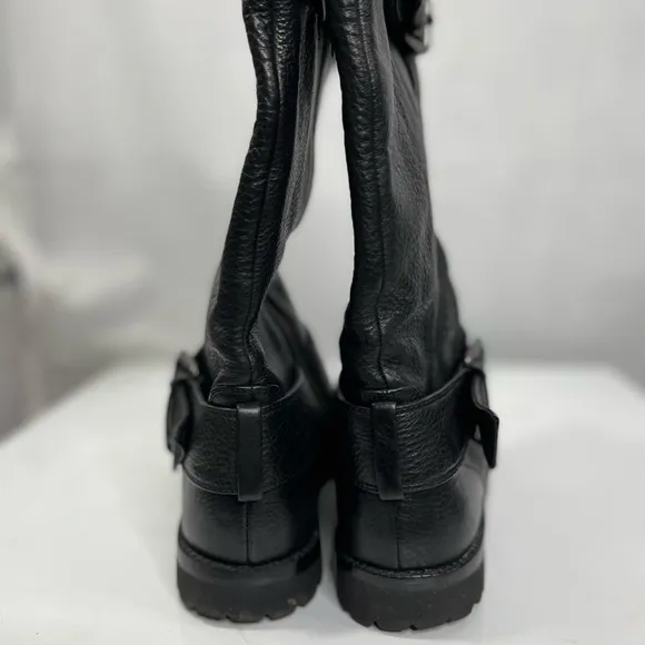 Black leather boots by Gentle Souls