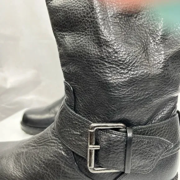 Black leather boots by Gentle Souls