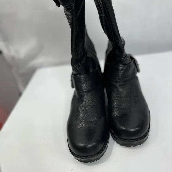 Black leather boots by Gentle Souls