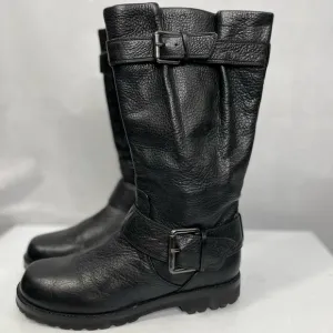 Black leather boots by Gentle Souls