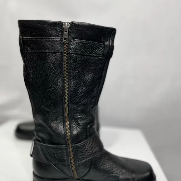 Black leather boots by Gentle Souls